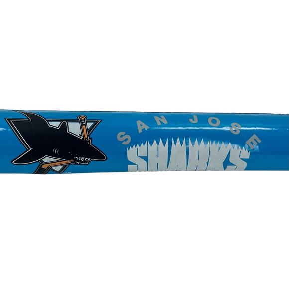 San Jose Sharks Inflatable Hockey Stick 1993 NHL Shark Biting Hockey Stick - Picture 3 of 6